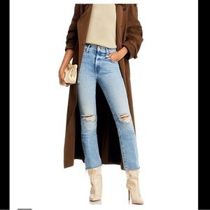 MOTHER NEW Mid Rise Dazzler Ankle Fray in Over the county Line Jeans size 27